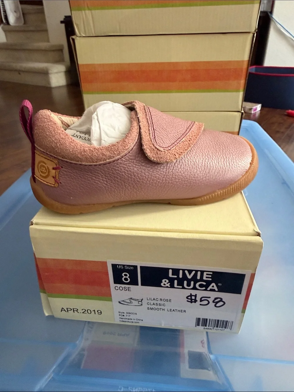 Livie & Luca Lilac Rose Leather Slip-On Walker